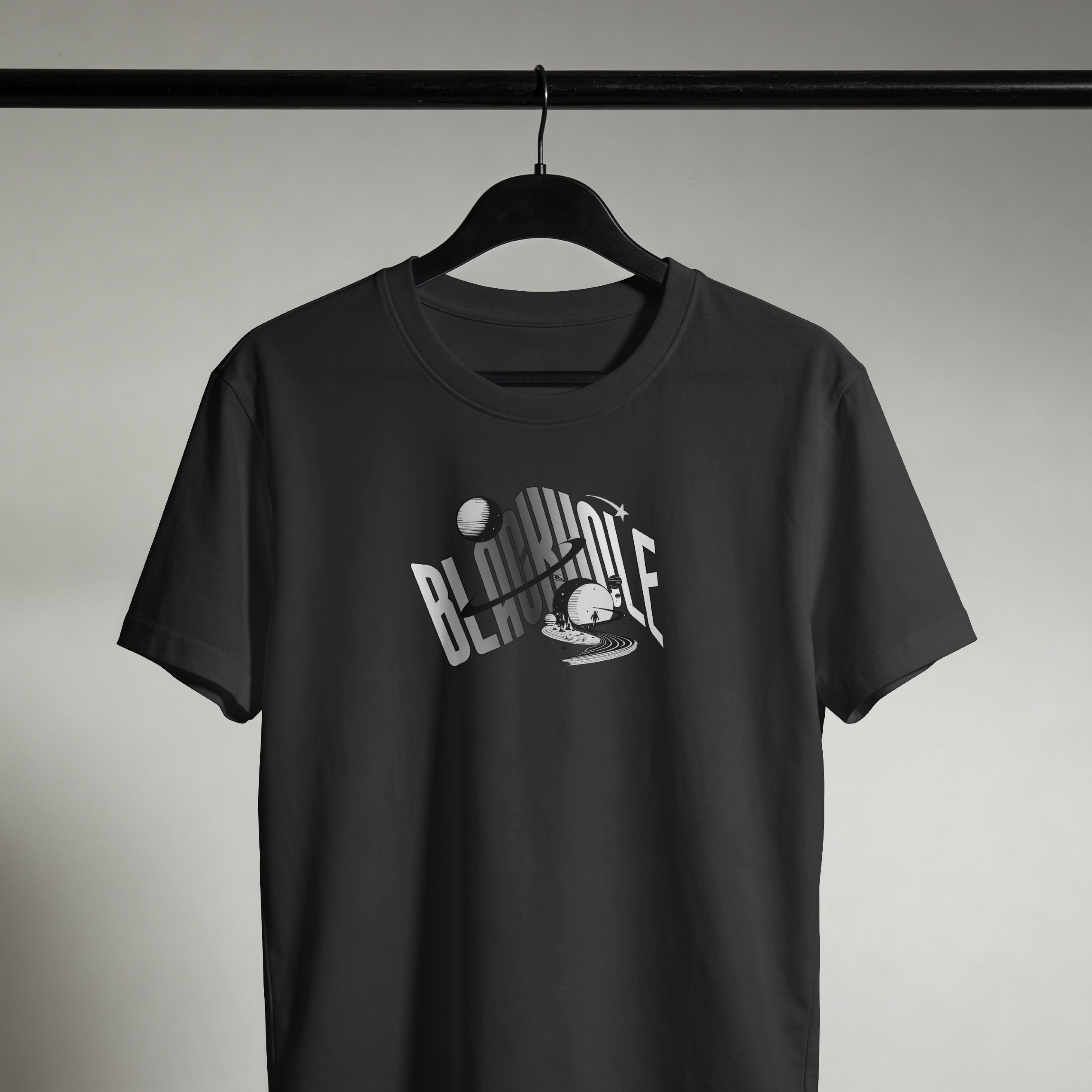 Blackhole Men's Round Neck T-shirt