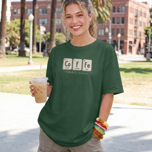 Coffee Prevents Errors Women's Round Neck T-Shirt