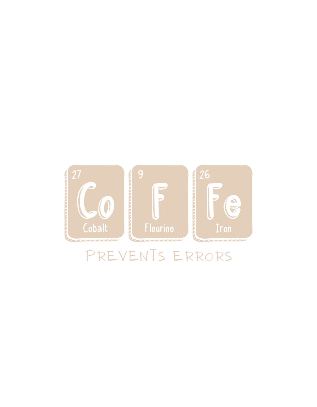 Coffee Prevents Errors Women's Round Neck T-Shirt