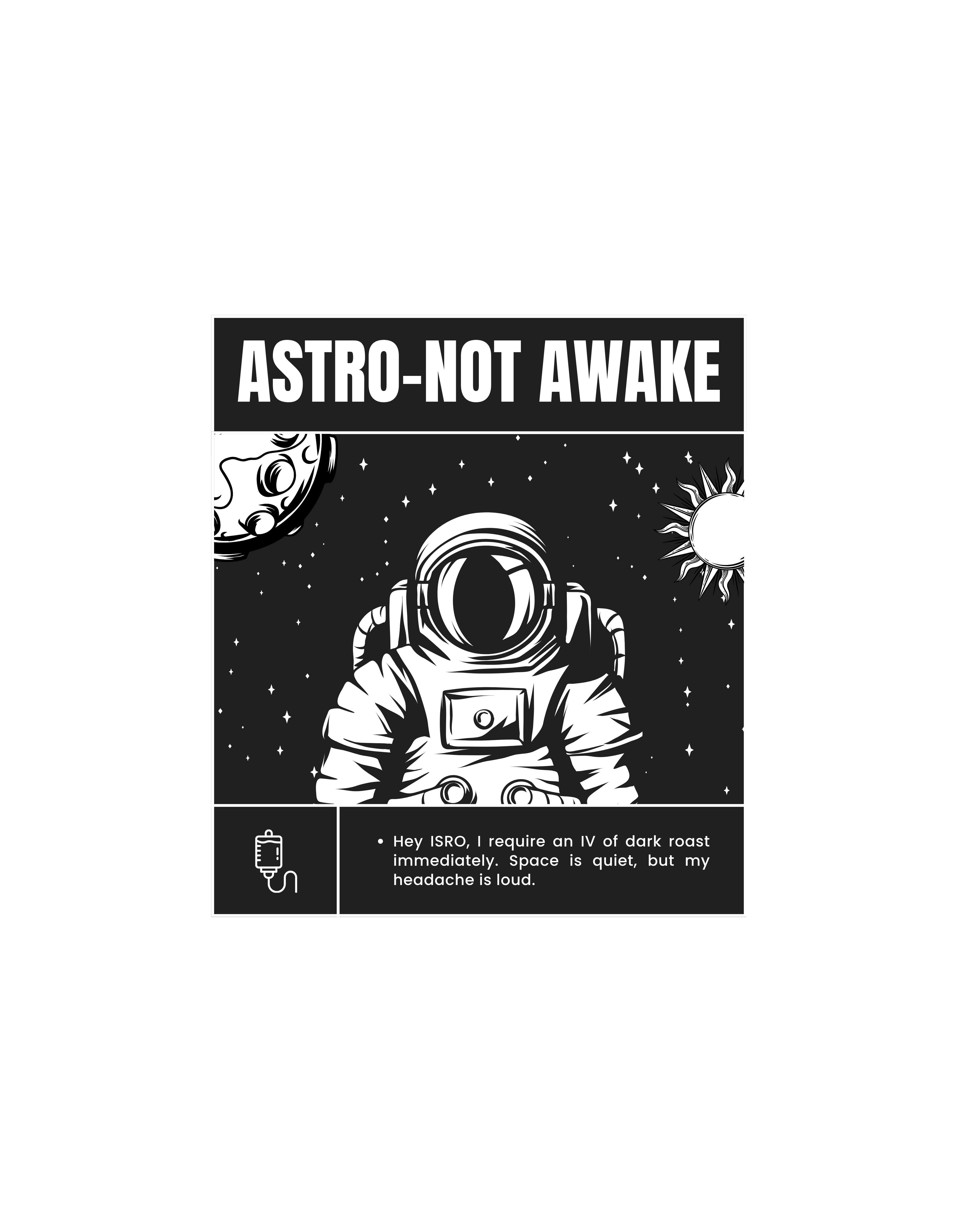 Astro Not Awake Unisex Round Neck T-Shirt