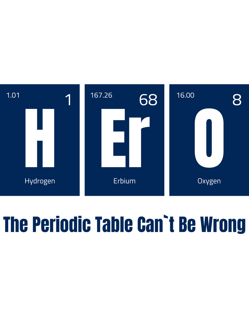 Hero - Periodic Table Men's Round Neck T-Shirt