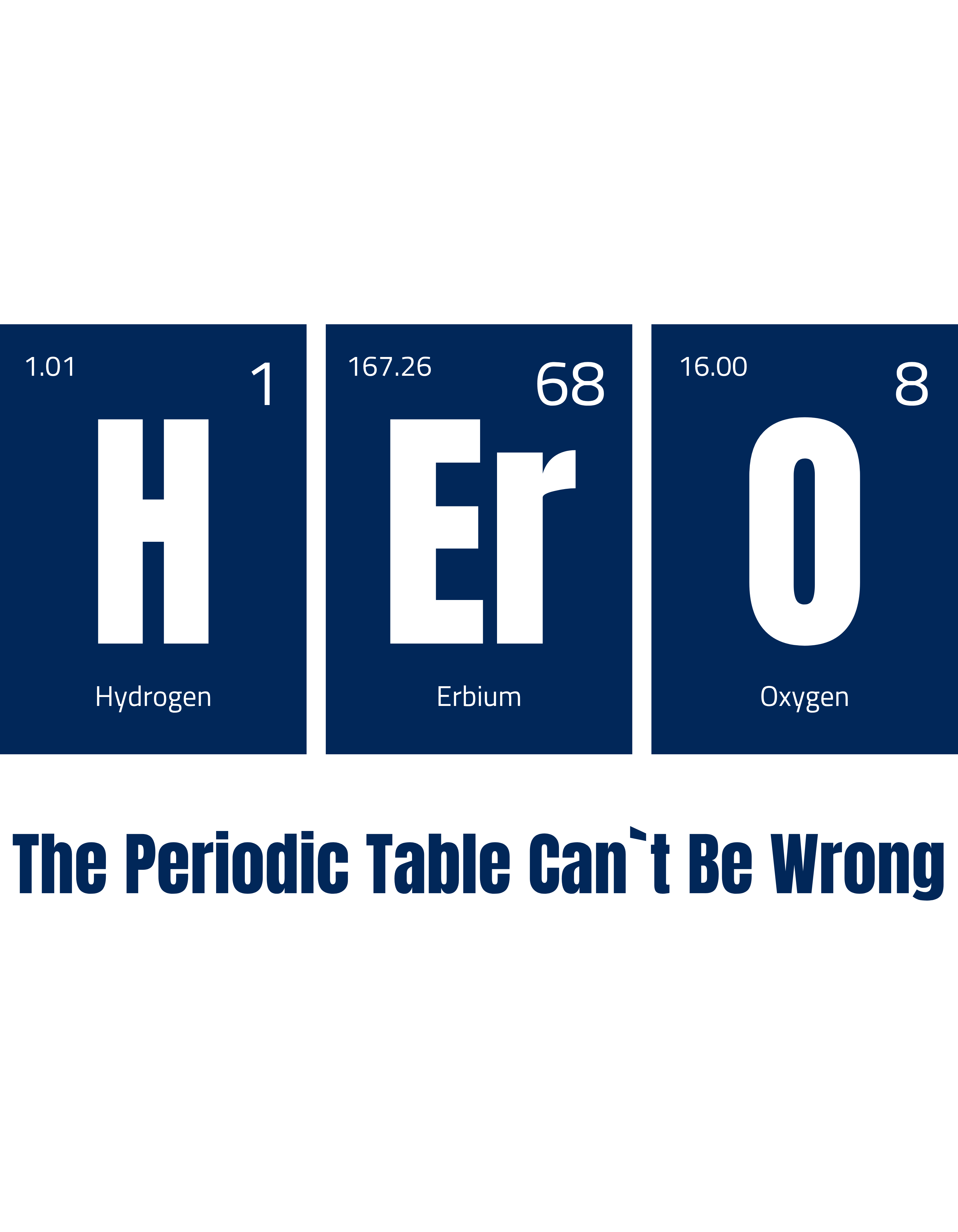 Hero - Periodic Table Men's Round Neck T-Shirt